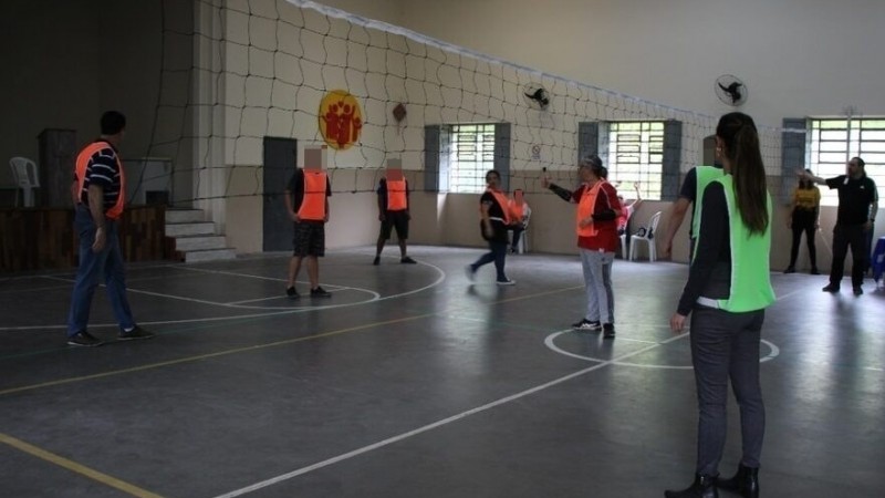Partida disputada entre os servidores e socioeducandos